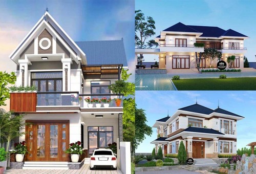 Mẫu Thiết Kế Nhà Mái Thái 2 Tầng Đẹp